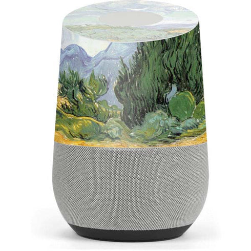 Vincent Van Gogh Wheatfield with Cypresses Google Home Skin